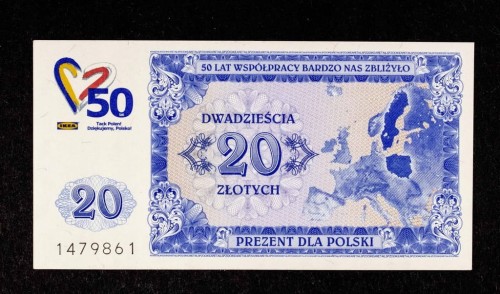 Polska od 1989 roku, 20 złotych 2011, IKEA, Prezent dla Polski
