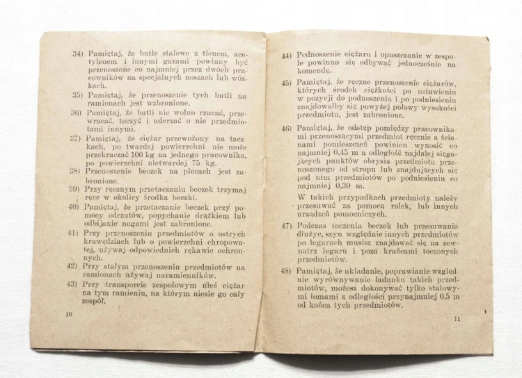 KSIĄŻECZKA BEZPIECZEŃSTWA PRACY - KOLEJ PAŃSTWOWA, POZNAŃ 1960