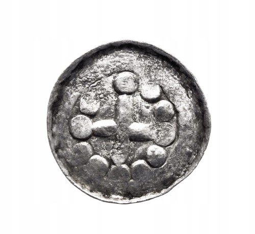 Niemcy, Saksonia - Biskupi Sascy, denar krzyżowy XI w