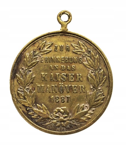 Niemcy, Prusy, Wilhelm I, Medal Na Pamiątkę Manewrów 1887