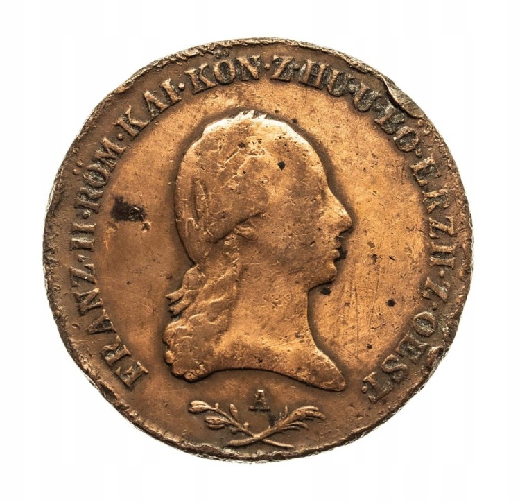 Austria, Franciszek II, 6 krajcarów 1800 A, Wiedeń