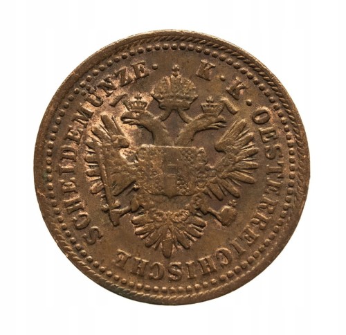 Austria, Franciszek Józef I, 1 krajcar 1851 A, Wiedeń