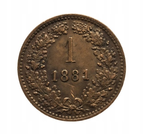 Austria, Franciszek Józef I, 1 krajcar 1881, Wiedeń