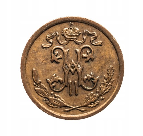 Rosja, Mikołaj II, 1/2 kopiejki 1909 rok