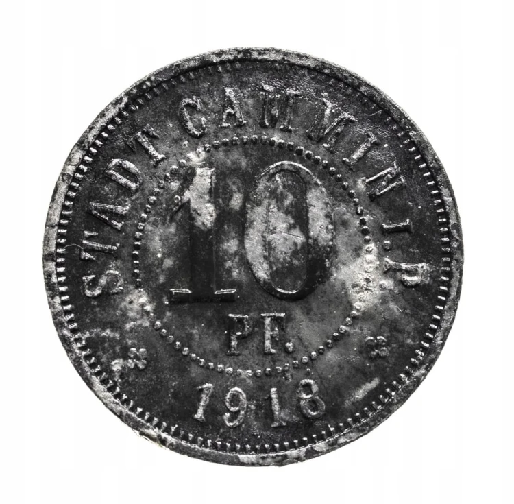 Cammin i.P.(Kamień Pomorski),10 fenigów 1918