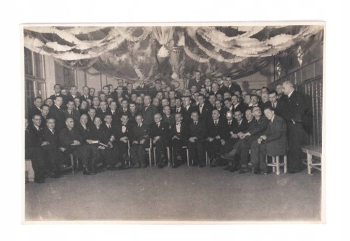 STARA FOTOGRAFIA - GRONO PROFESORÓW, 25-LECIE, POZNAŃ II RP