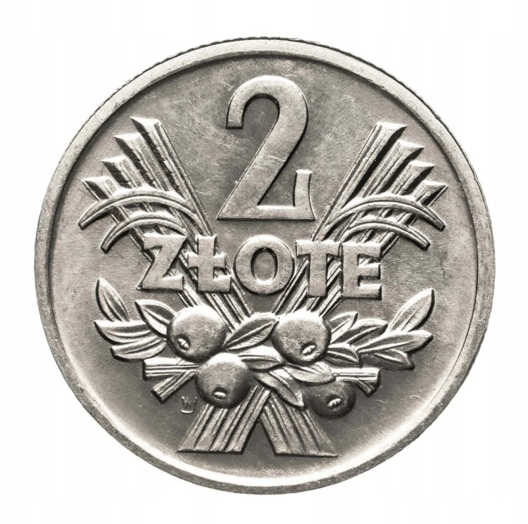 Polska, PRL (1944-1989), 2 złote 1974 Jagody, Warszawa