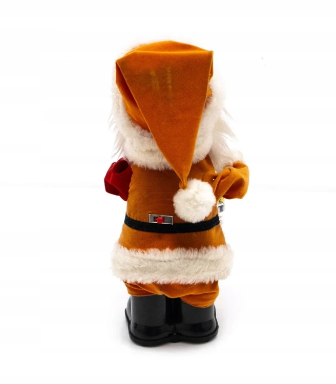 STARA FIGURKA GRAJĄCY ŚWIĘTY MIKOŁAJ - DRUMMING HAPPY SANTA, JAMINA KOREA