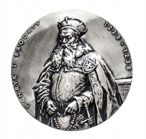 Polska, Medal Henryk I Brodaty, Kościół Cysterek w Trzebnicy, PTAiN 1990