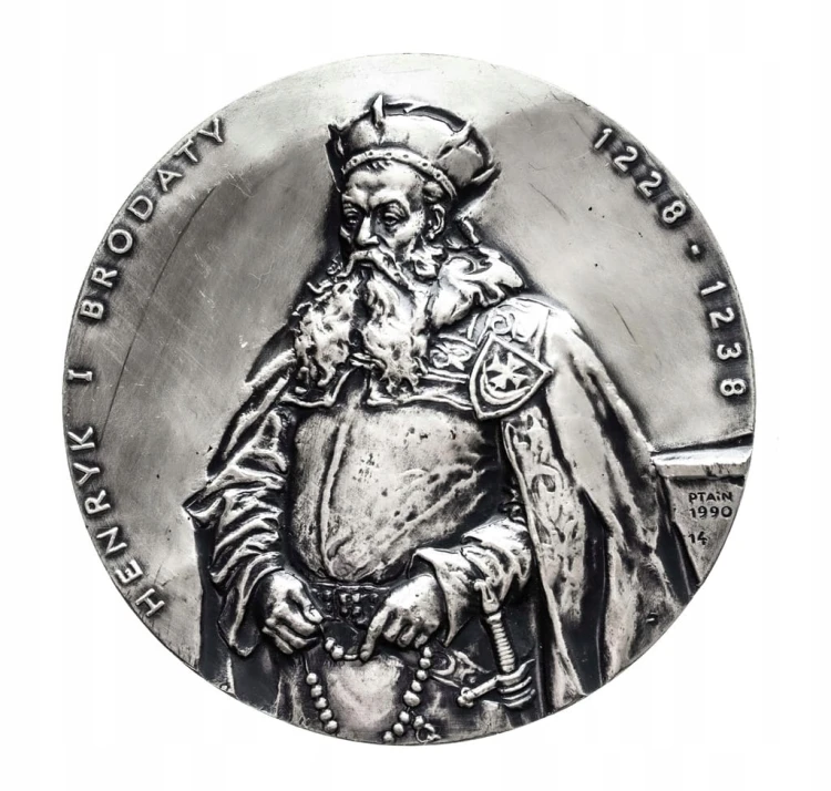 Polska, Medal Henryk I Brodaty, Kościół Cysterek w Trzebnicy, PTAiN 1990