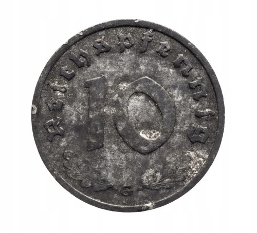 Niemcy, III Rzesza (1933-1945), 10 Reichspfennig 1941 G, Karlsruhe