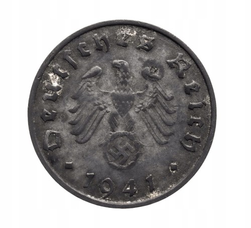 Niemcy, III Rzesza (1933-1945), 10 Reichspfennig 1941 G, Karlsruhe