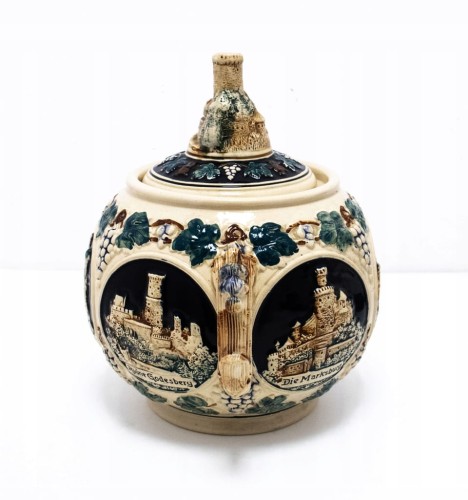 STARA CERAMICZNA WAZA ZAMKI NIEMIECKIE