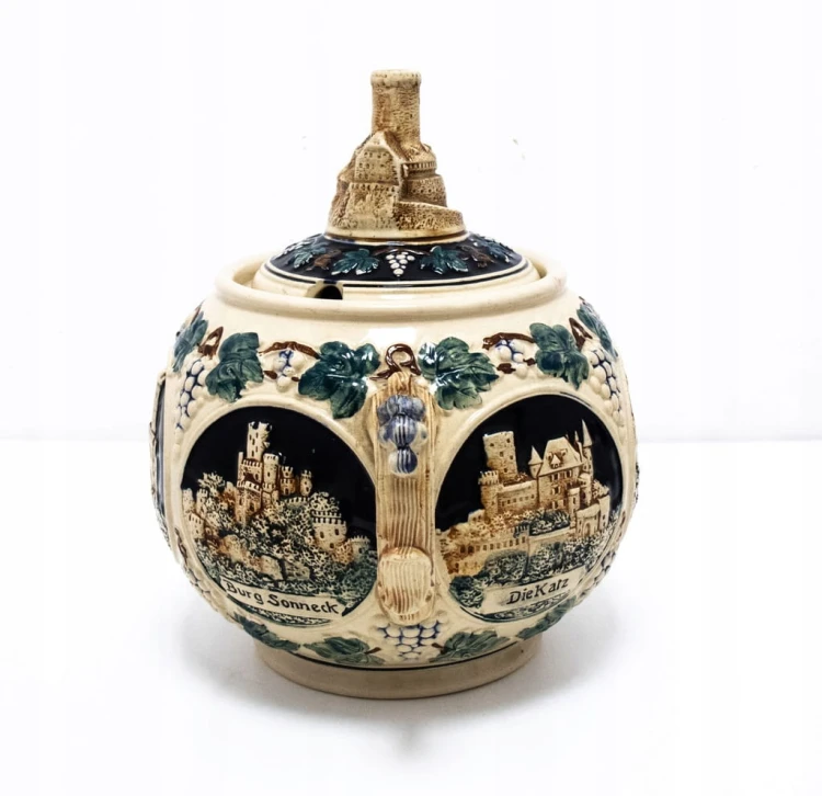 STARA CERAMICZNA WAZA ZAMKI NIEMIECKIE