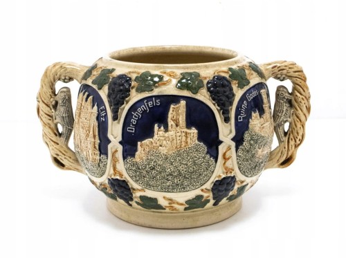 STARA CERAMICZNA WAZA ZAMKI NIEMIECKIE