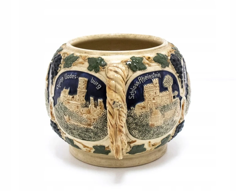 STARA CERAMICZNA WAZA ZAMKI NIEMIECKIE