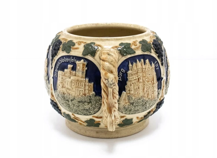 STARA CERAMICZNA WAZA ZAMKI NIEMIECKIE