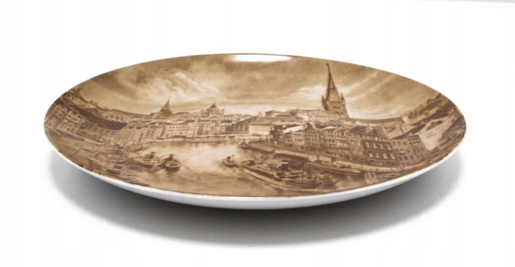 STARY PORCELANOWY NIEMIECKI TALERZ KONIGSBERG KRÓLEWIEC