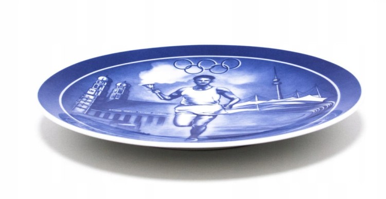 STARY PORCELANOWY TALERZ OLIMPIADA MONACHIUM 1972