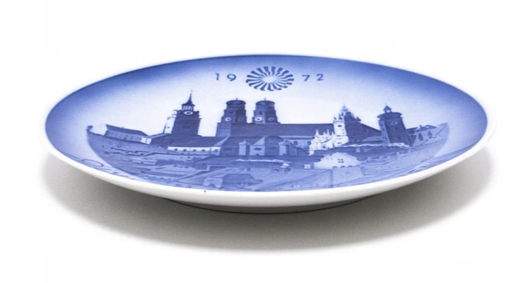STARY PORCELANOWY TALERZ OLIMPIADA MONACHIUM 1972