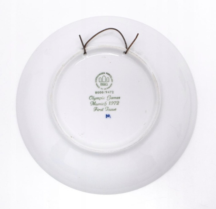 STARY PORCELANOWY TALERZ OLIMPIADA MONACHIUM 1972
