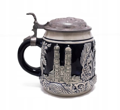 STARY CERAMICZNY NIEMIECKI KUFEL MONACHIUM