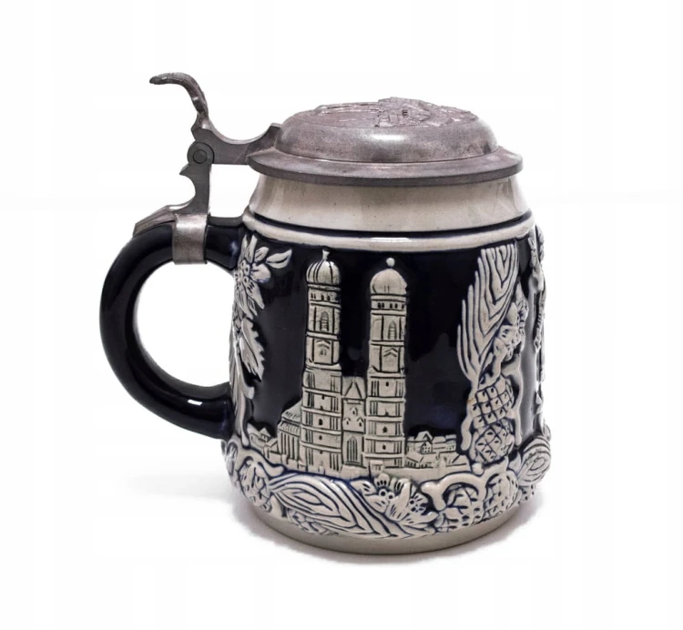 STARY CERAMICZNY NIEMIECKI KUFEL MONACHIUM