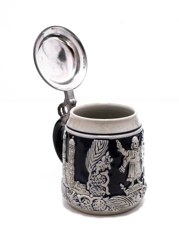 STARY CERAMICZNY NIEMIECKI KUFEL MONACHIUM