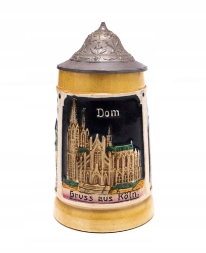 STARY CERAMICZNY NIEMIECKI KUFEL KOLONIA