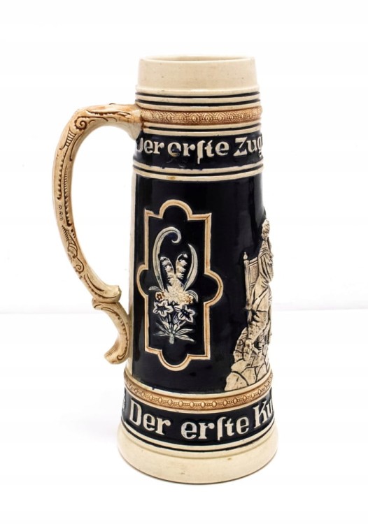 STARY WIELKI CERAMICZNY NIEMIECKI KUFEL