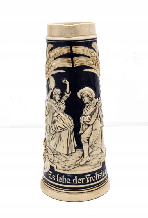 STARY WIELKI CERAMICZNY NIEMIECKI KUFEL
