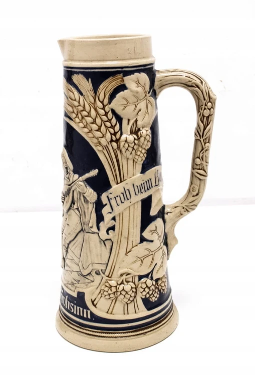 STARY WIELKI CERAMICZNY NIEMIECKI KUFEL