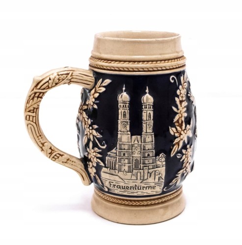 STARY CERAMICZNY NIEMIECKI KUFEL MONACHIUM