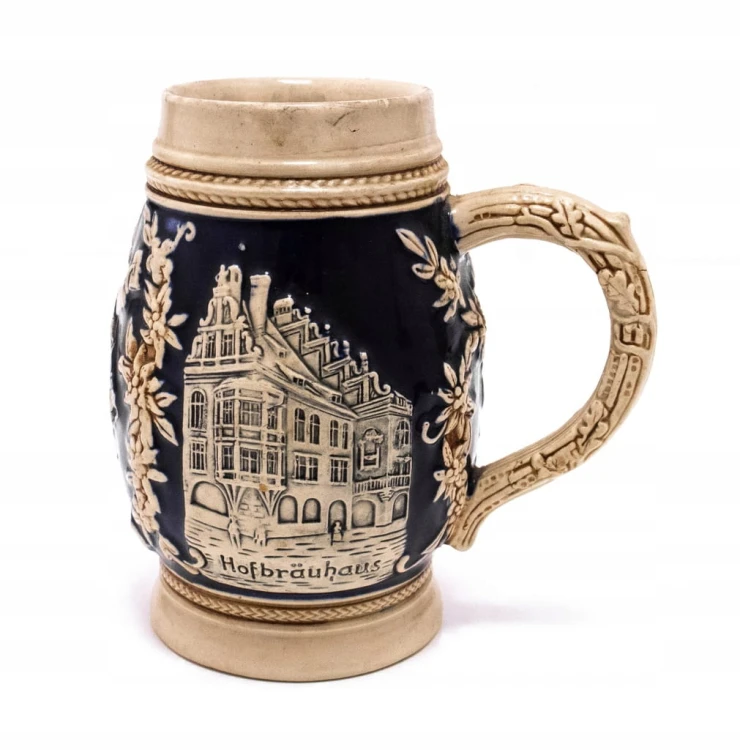 STARY CERAMICZNY NIEMIECKI KUFEL MONACHIUM