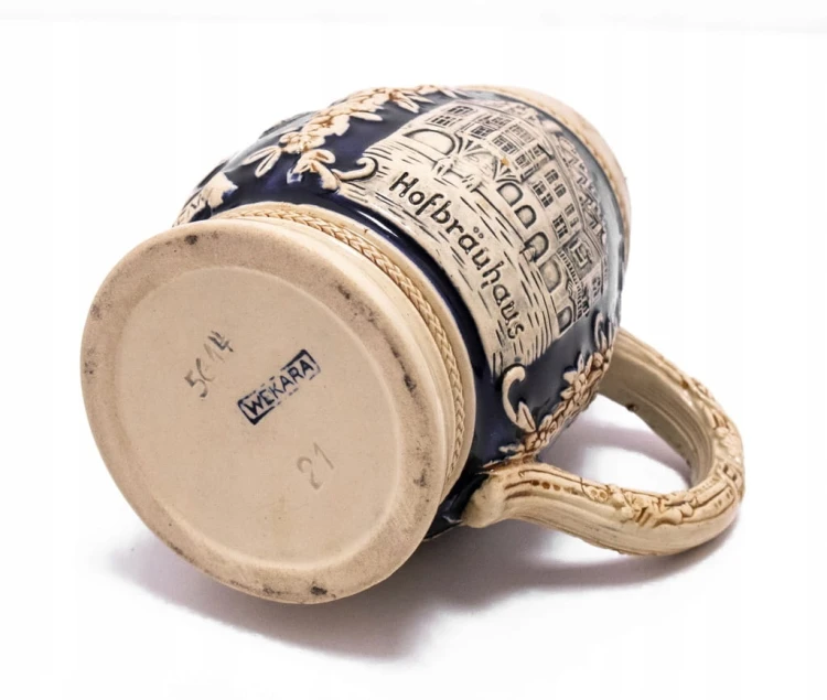 STARY CERAMICZNY NIEMIECKI KUFEL MONACHIUM