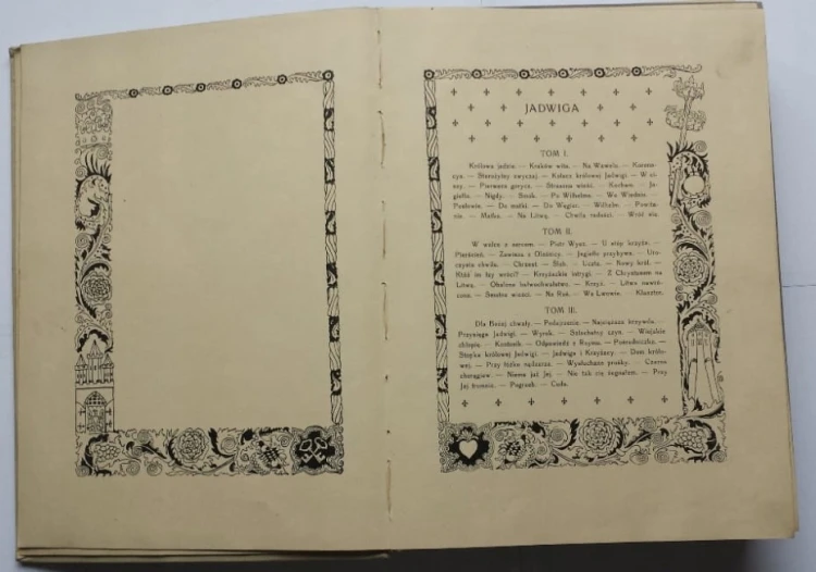 STARA KSIĄŻKA JADWIGA KRÓLOWA NA TRONIE 1910