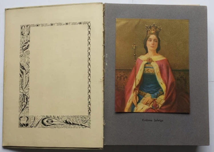 STARA KSIĄŻKA JADWIGA KRÓLOWA NA TRONIE 1910