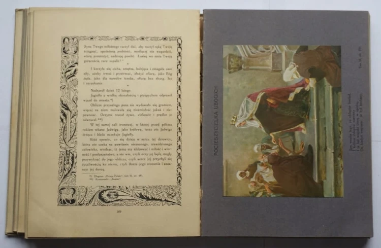 STARA KSIĄŻKA JADWIGA KRÓLOWA NA TRONIE 1910