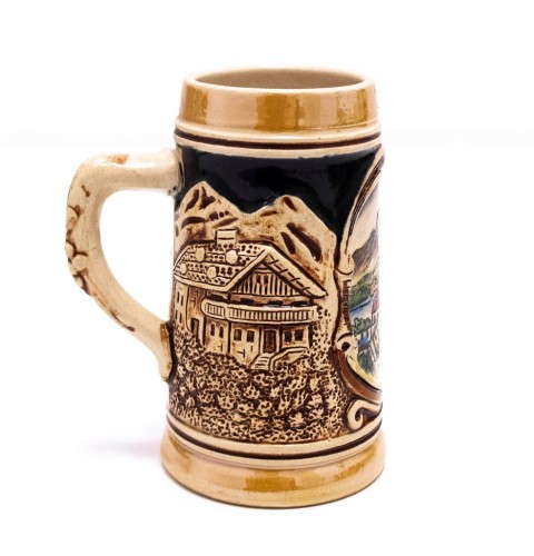 STARY CERAMICZNY KUFEL MONDSEE AUSTRIA