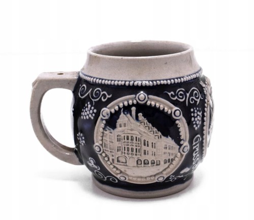 STARY CERAMICZNY NIEMIECKI KUFEL MONACHIUM
