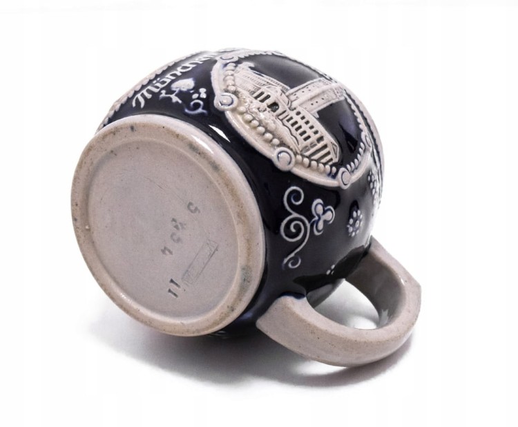 STARY CERAMICZNY NIEMIECKI KUFEL MONACHIUM