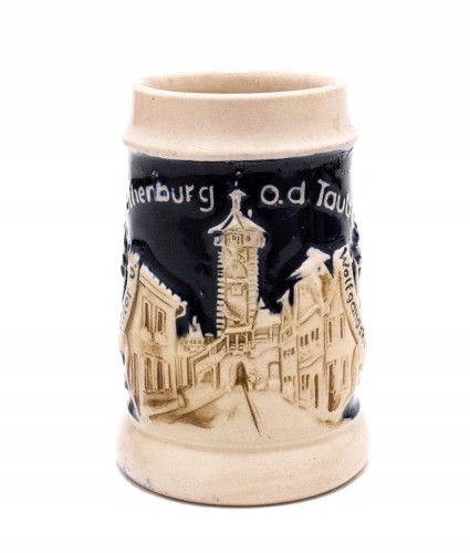 STARY CERAMICZNY NIEMIECKI KUFEL ROTHENBURG OB DER TAUBER