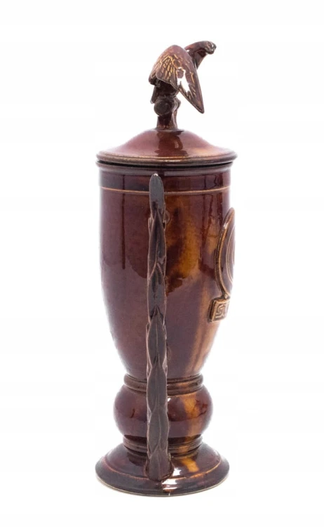 STARY CERAMICZNY PUCHAR, ŚL. DOKP, ŚLĄSKA DYREKCJA OKRĘG. KOLEI PAŃSTWOWYCH