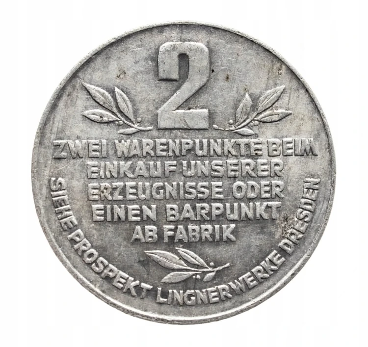 Żeton, Karl A. Lingner 2 Warenpunkte