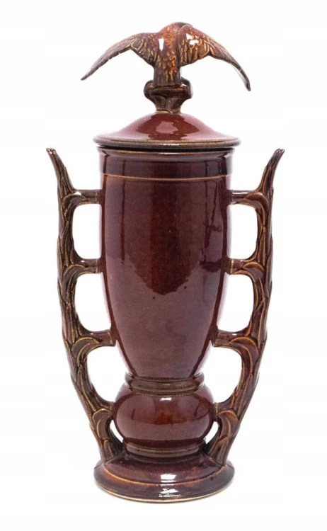 STARY CERAMICZNY PUCHAR, ŚL. DOKP, ŚLĄSKA DYREKCJA OKRĘG. KOLEI PAŃSTWOWYCH