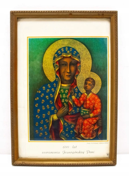 STARY OBRAZEK (DRUK) MATKA BOSKA CZĘSTOCHOWSKA, JASNA GÓRA