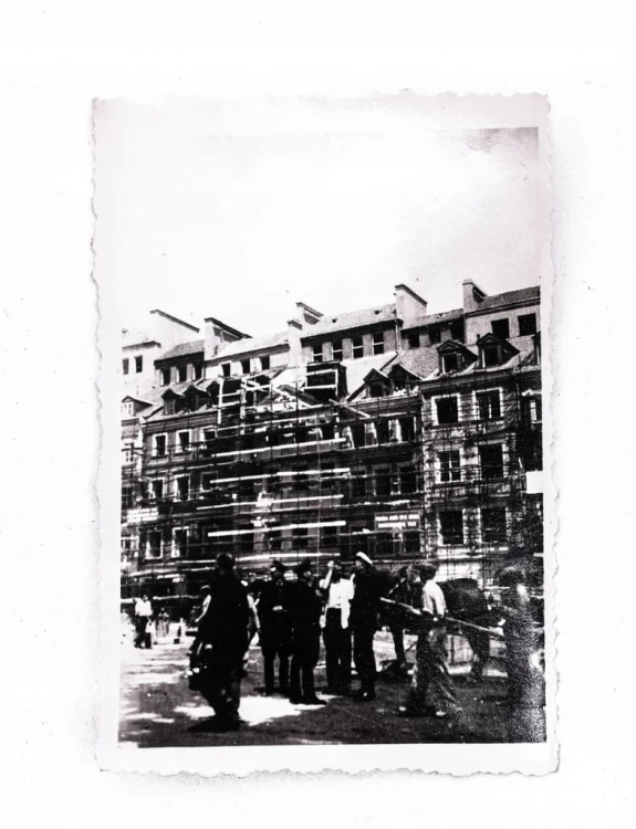 STARA FOTOGRAFIA - ODBUDOWA MIASTA PO WOJNIE, WARSZAWA