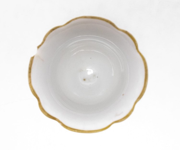 STARY PORCELANOWY KIELISZEK DO JAJKA THORN TORUŃ
