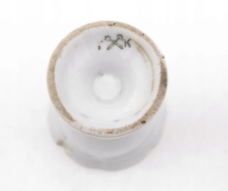 STARY PORCELANOWY KIELISZEK DO JAJKA THORN TORUŃ