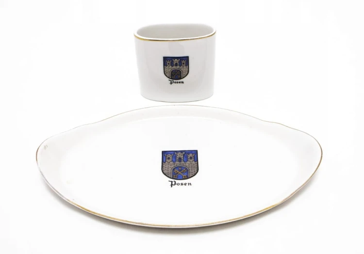 STARA PORCELANOWA TACKA I SZKATUŁKA POSEN POZNAŃ, KOLMAR CHODZIEŻ